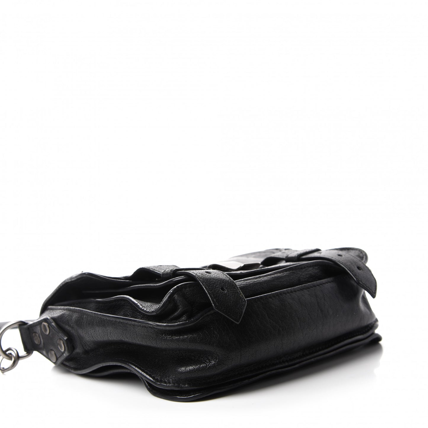 Lambskin PS1 Mini Pouch Messenger Black