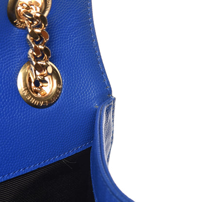Saint Laurent Grain De Poudre Matelasse Chevron Large Monogram Satchel 11 of 14