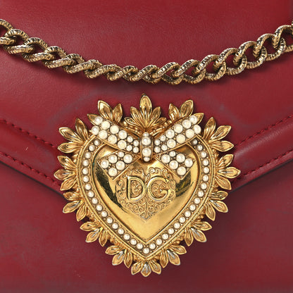 Dolce & Gabbana Smooth Calfskin Mini Devotion Crossbody Bag Rosso Papavero 7 of 11