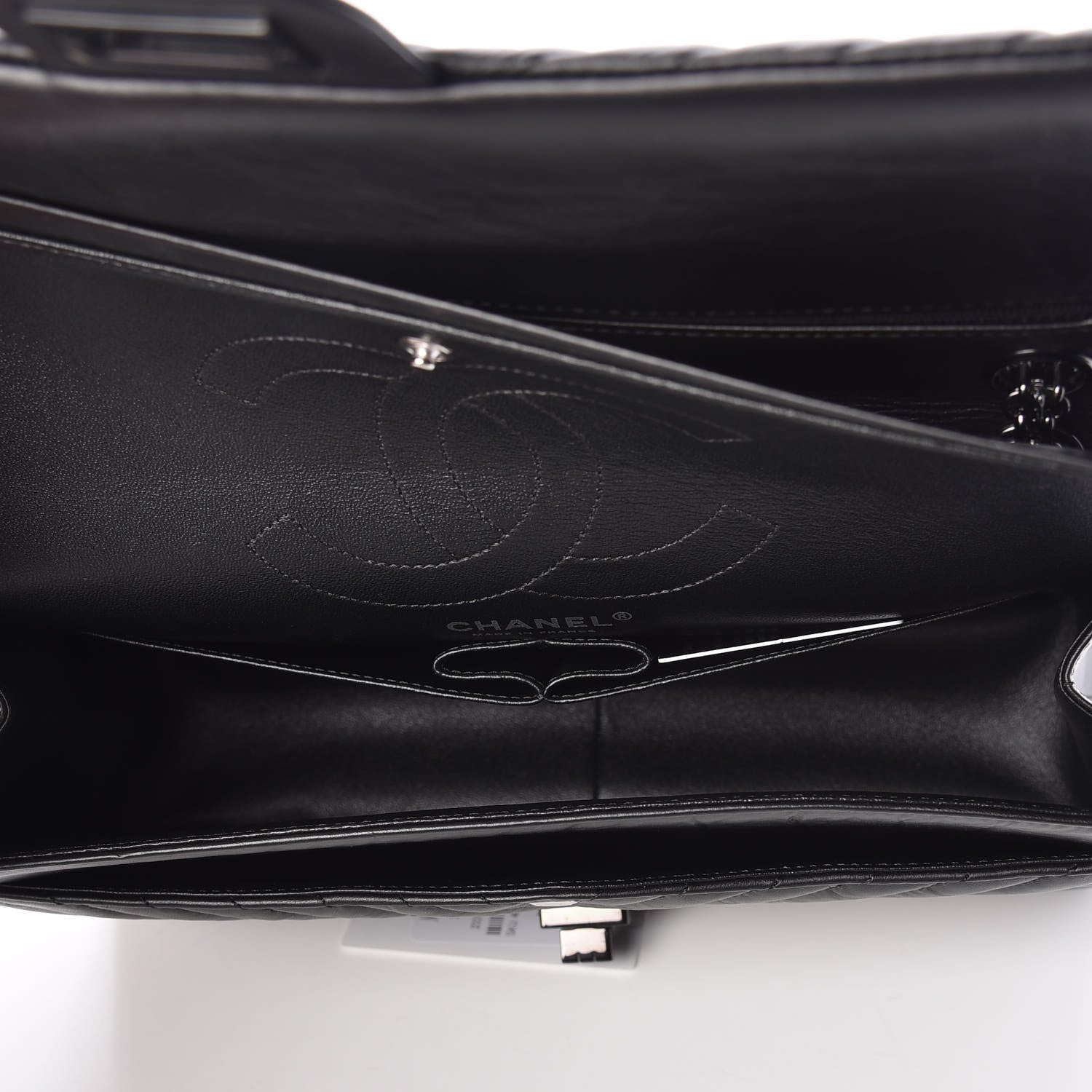 Chanel Aged Calfskin Chevron Quilted 2.55 Reissue 226 So Black 5 of 10
