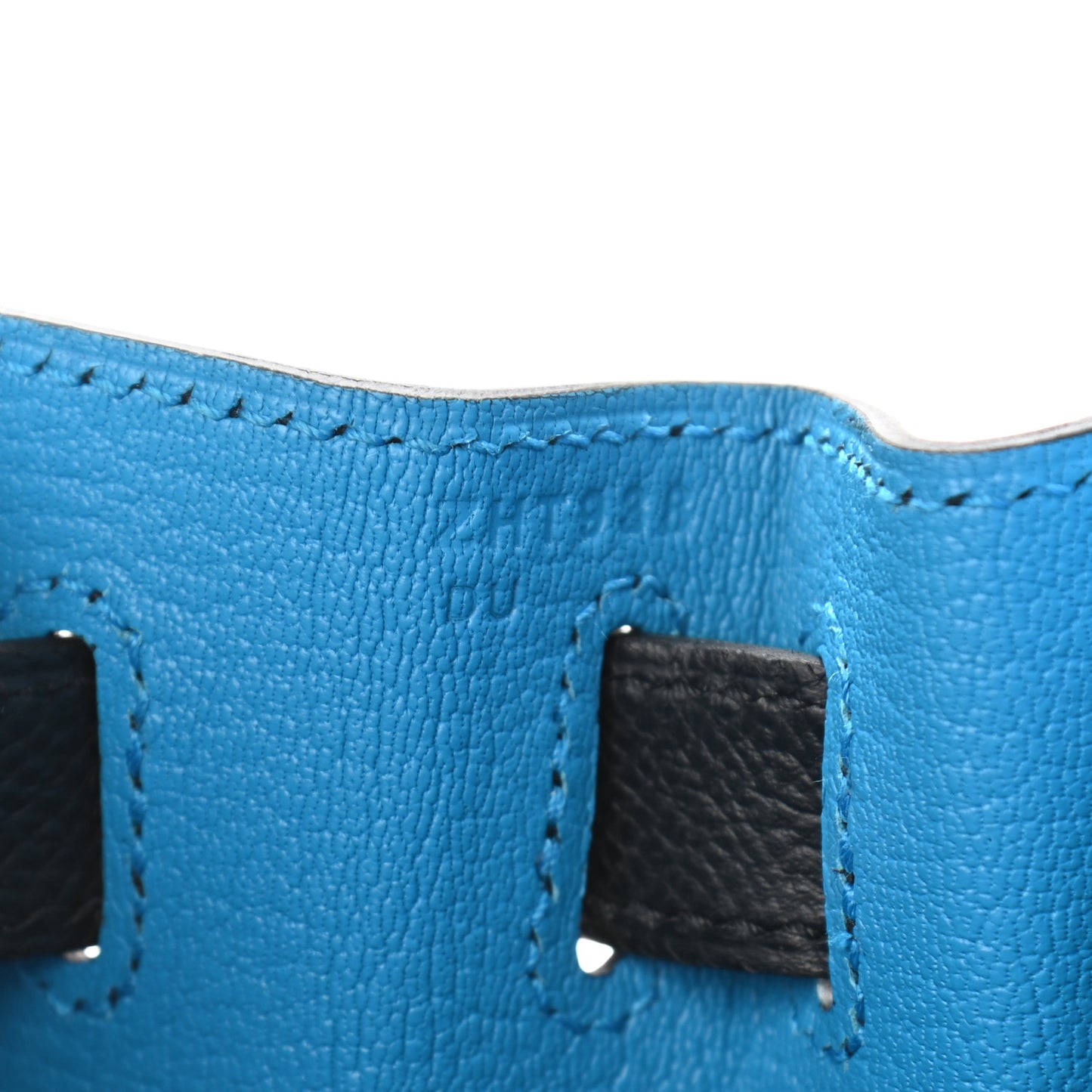 Epsom Casaque Kelly Sellier 28 Bleu Indigo Black Bleu Frida