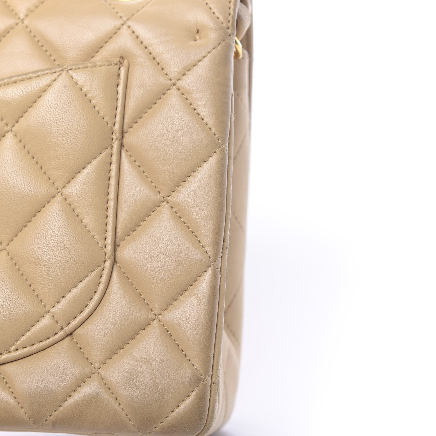 Chanel Lambskin Quilted Small Double Flap Beige 12 of 17