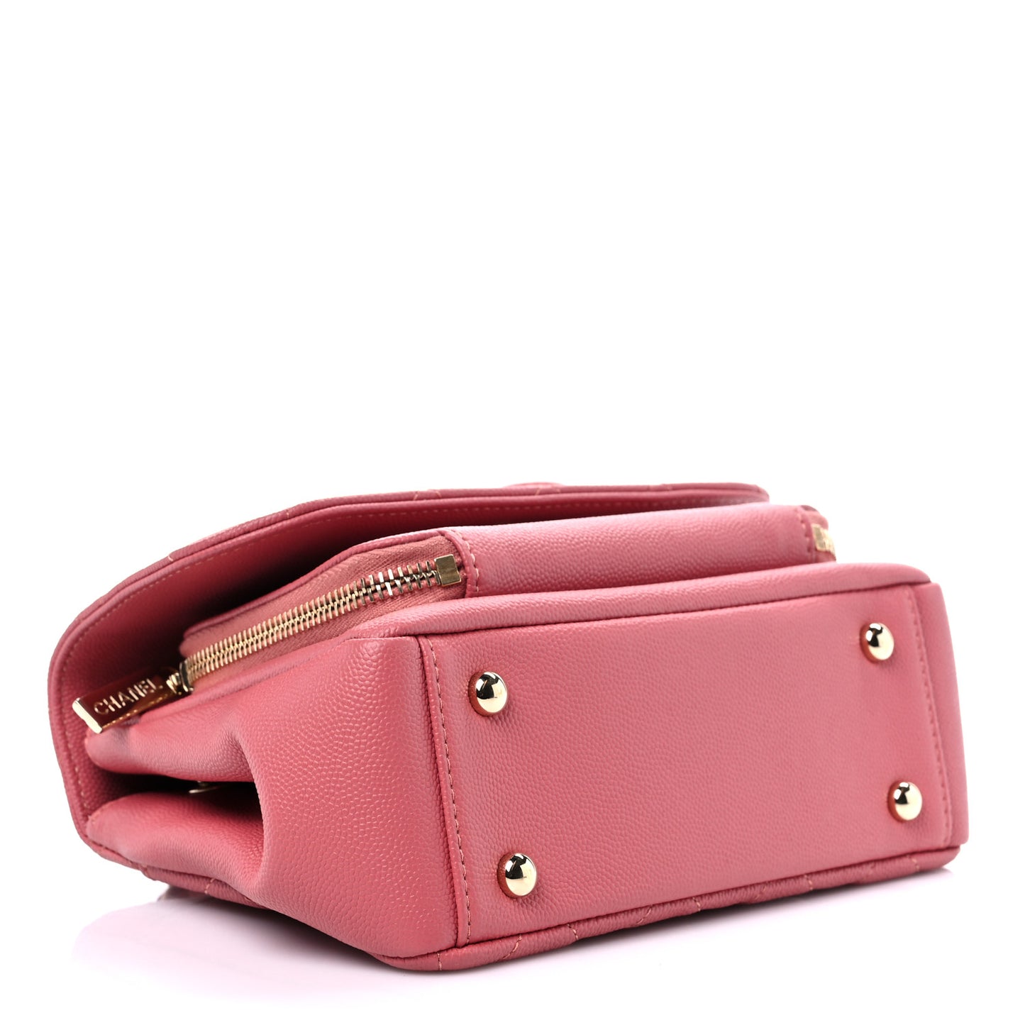 Caviar Quilted Small Business Affinity Flap Pink