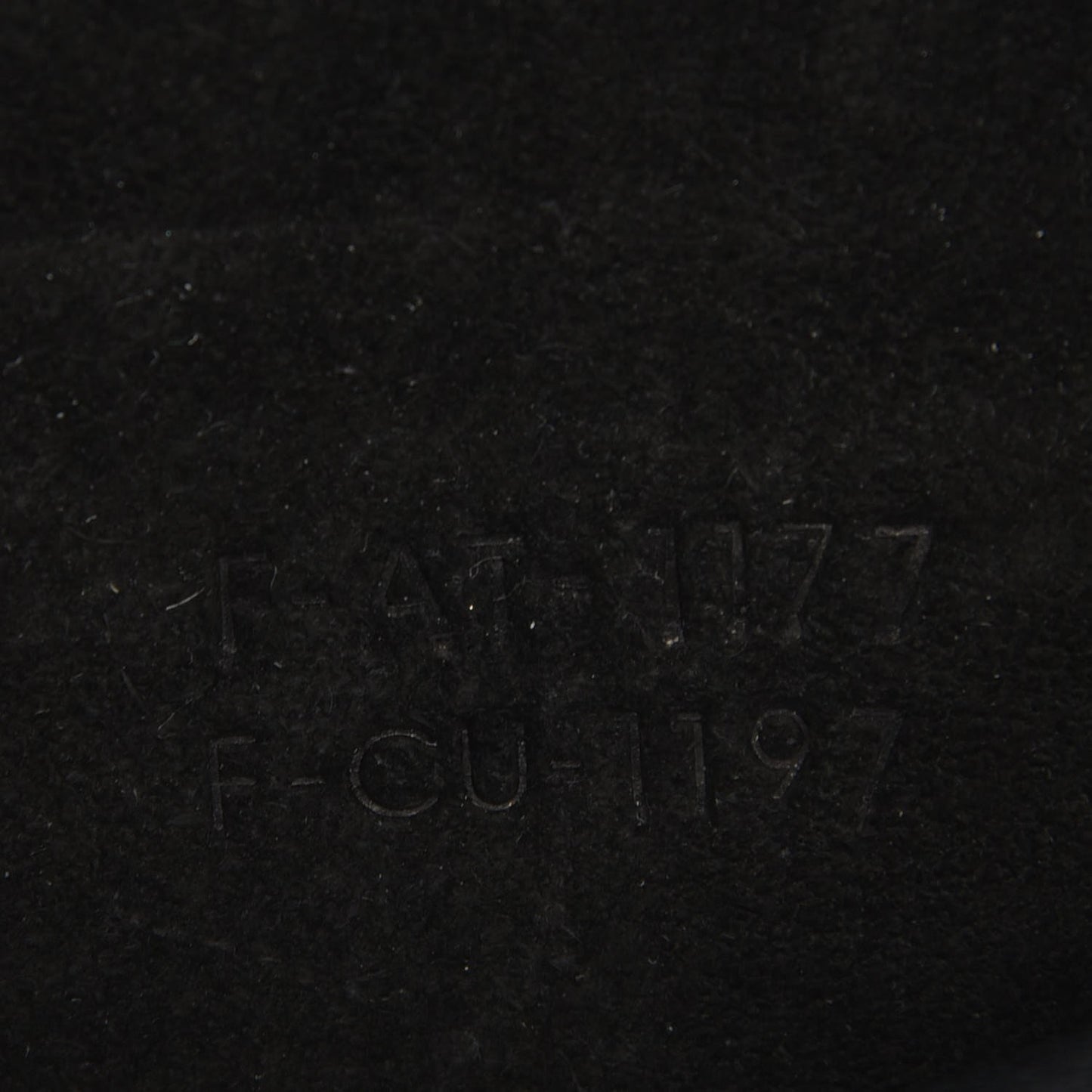 Drummed Calfskin Nano Luggage Black
