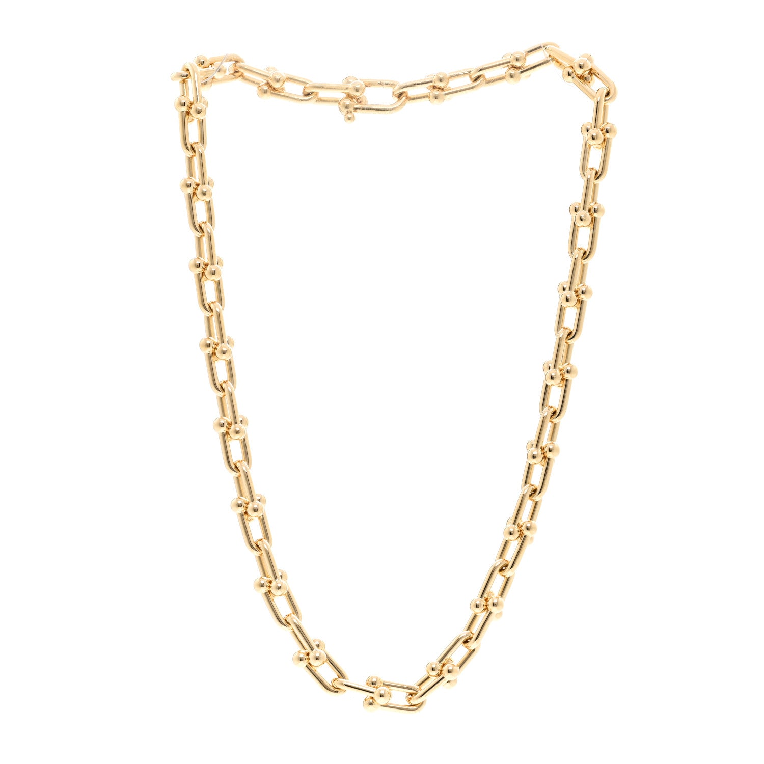 Tiffany 18K Yellow Gold Medium HardWear Link Necklace 3 of 6