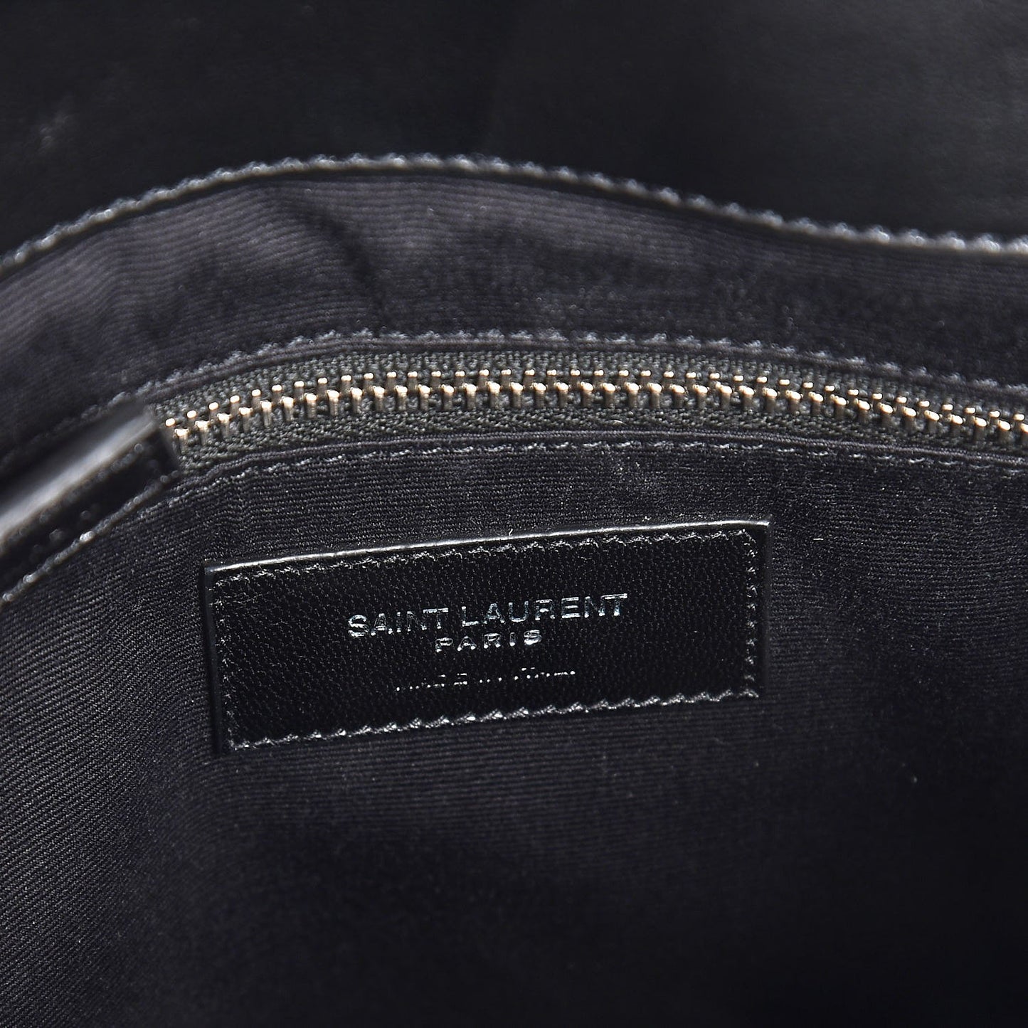 Calfskin Y Quilted Monogram Medium Loulou Chain Satchel Black