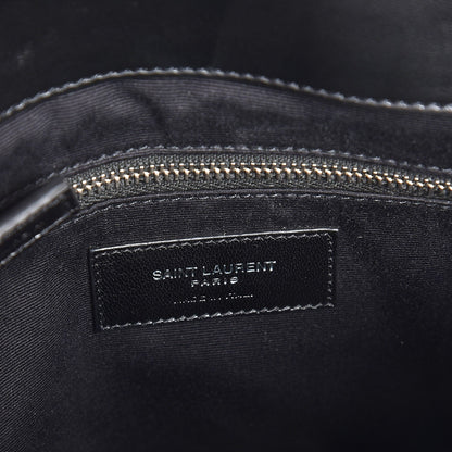 Saint Laurent Calfskin Y Quilted Monogram Medium Loulou Chain Satchel Black 6 of 9