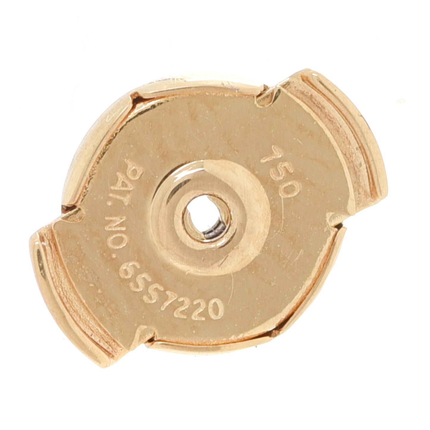 18K Yellow Gold Diamond XS Rose Des Vents Earrings