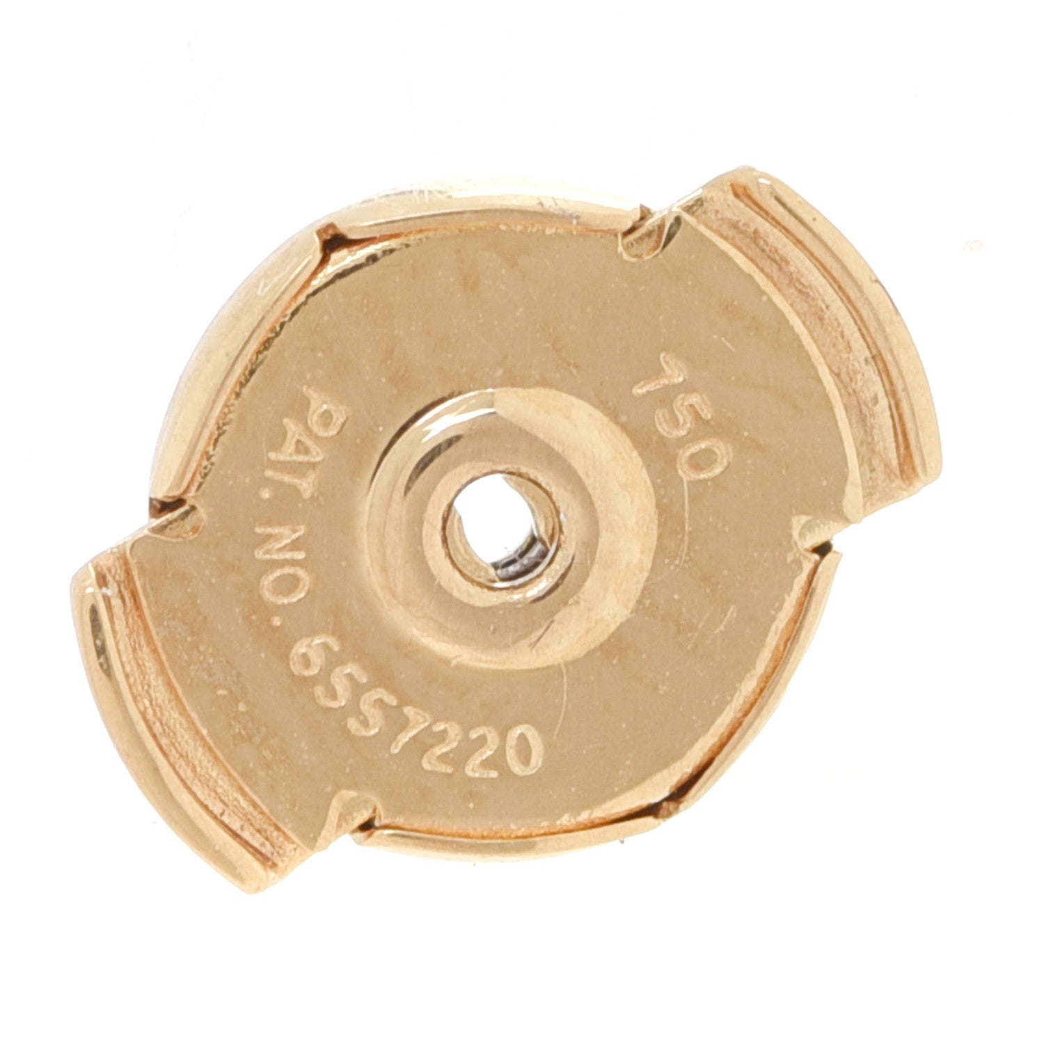 Christian Dior 18K Yellow Gold Diamond XS Rose Des Vents Earrings 7 of 8