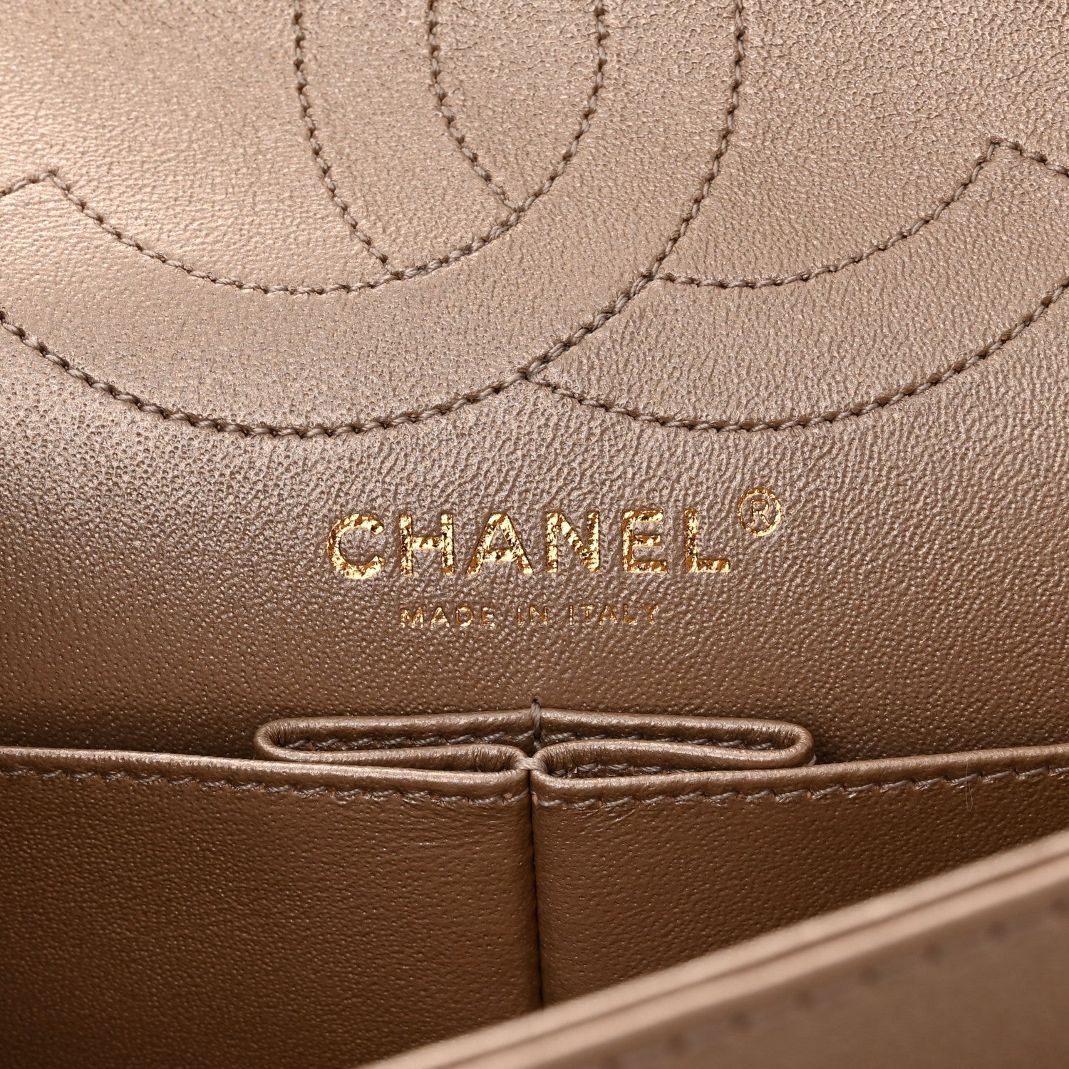 Chanel Metallic Calfskin Quilted 2.55 Reissue 226 Flap Dark Gold 6 of 10
