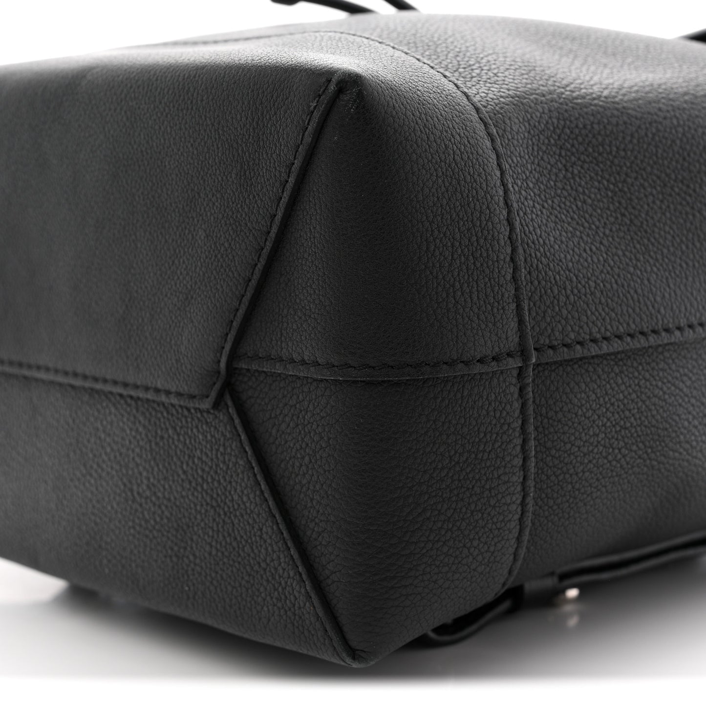 Calfskin Lockme Backpack Black