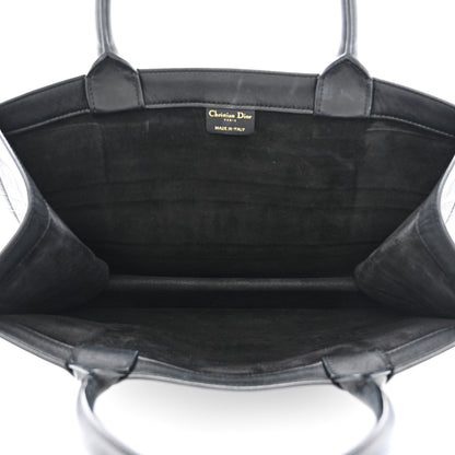 Christian Dior Calfskin Embossed Medium Book Tote Black 5 of 10