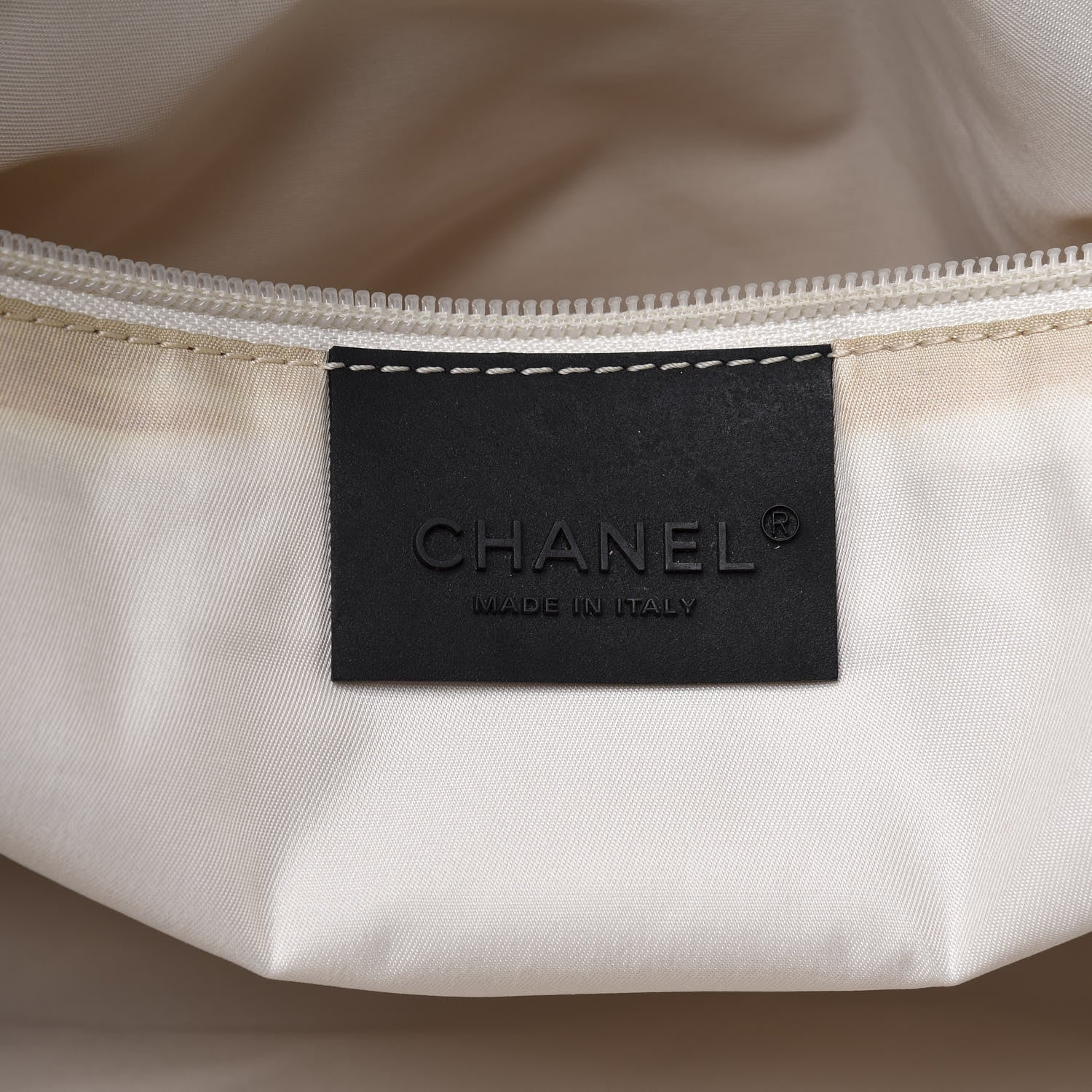 Chanel Nylon Quilted Logo Duffel Black 7 of 12