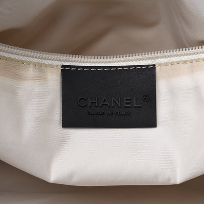Chanel Nylon Quilted Logo Duffel Black 7 of 12