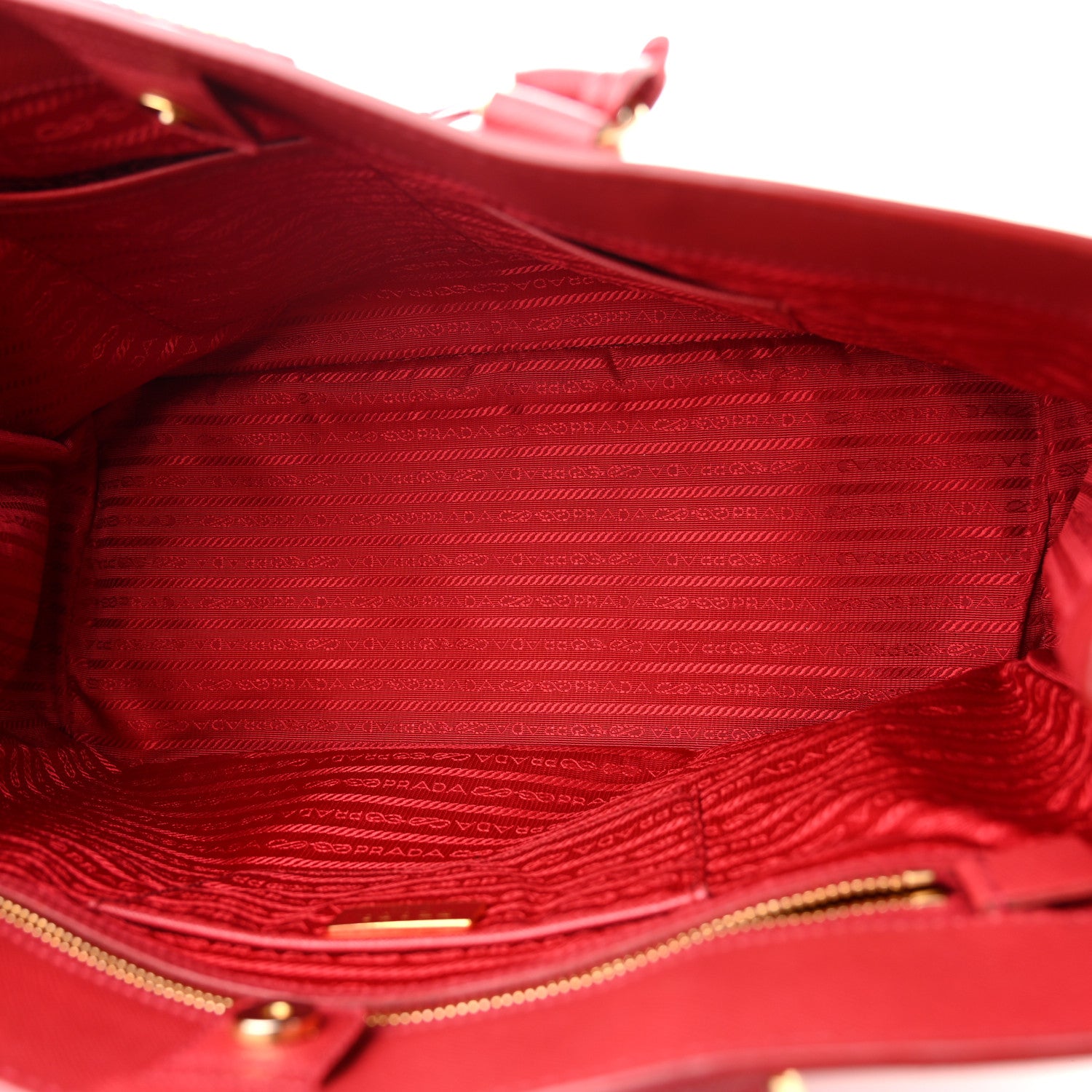 Prada Saffiano Lux Large Tote Fuoco 4 of 19