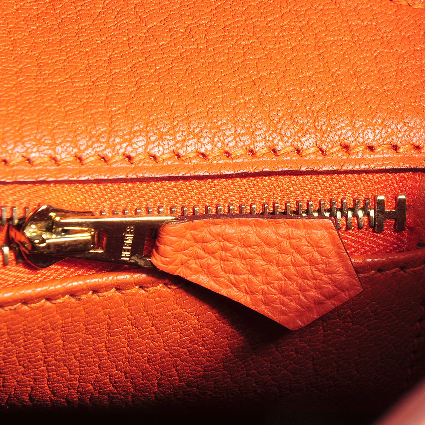 Togo Birkin 35 Orange