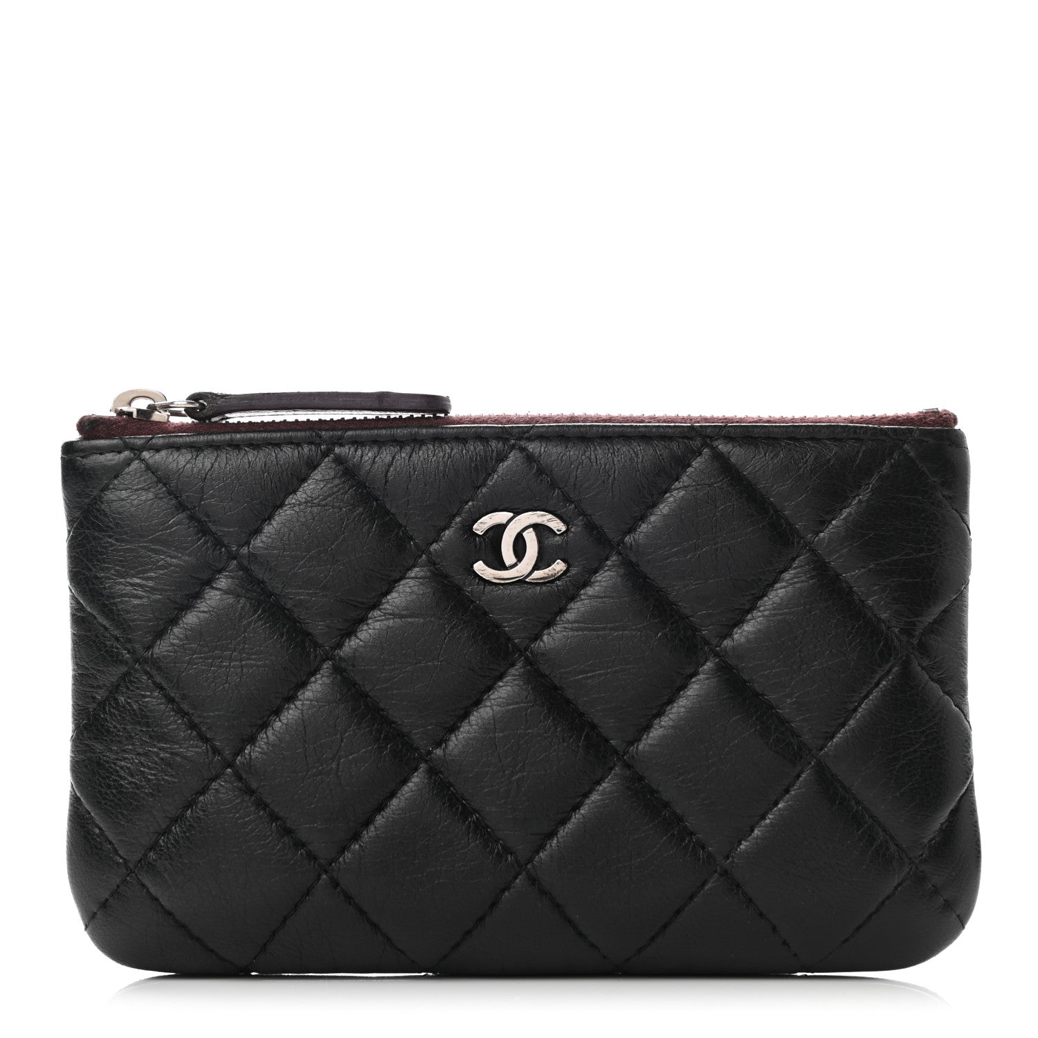 Chanel Lambskin Quilted Small Cosmetic Case Black 1 of 10