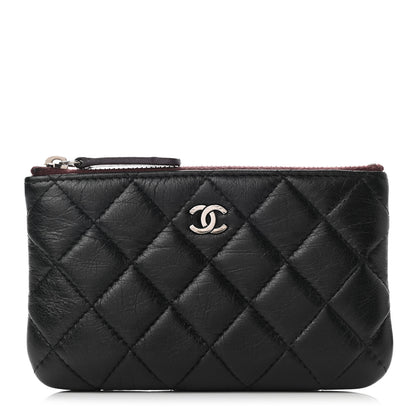 Chanel Lambskin Quilted Small Cosmetic Case Black 1 of 10