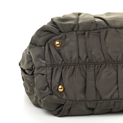 Prada Tessuto Nylon Gaufre Tote Fumo 8 of 16