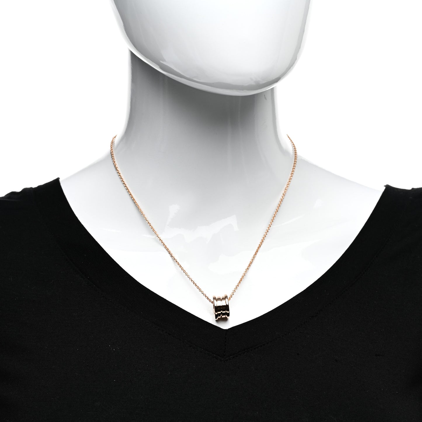 18K Rose Gold B.Zero1 Pendant Necklace