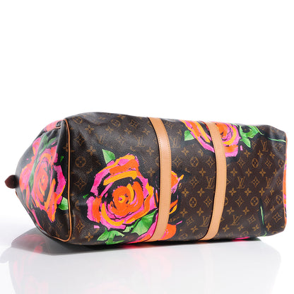 Louis Vuitton Monogram Roses Keepall 50 4 of 7