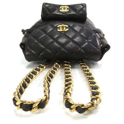 Chanel Lambskin Quilted Backpack Black 5 of 12