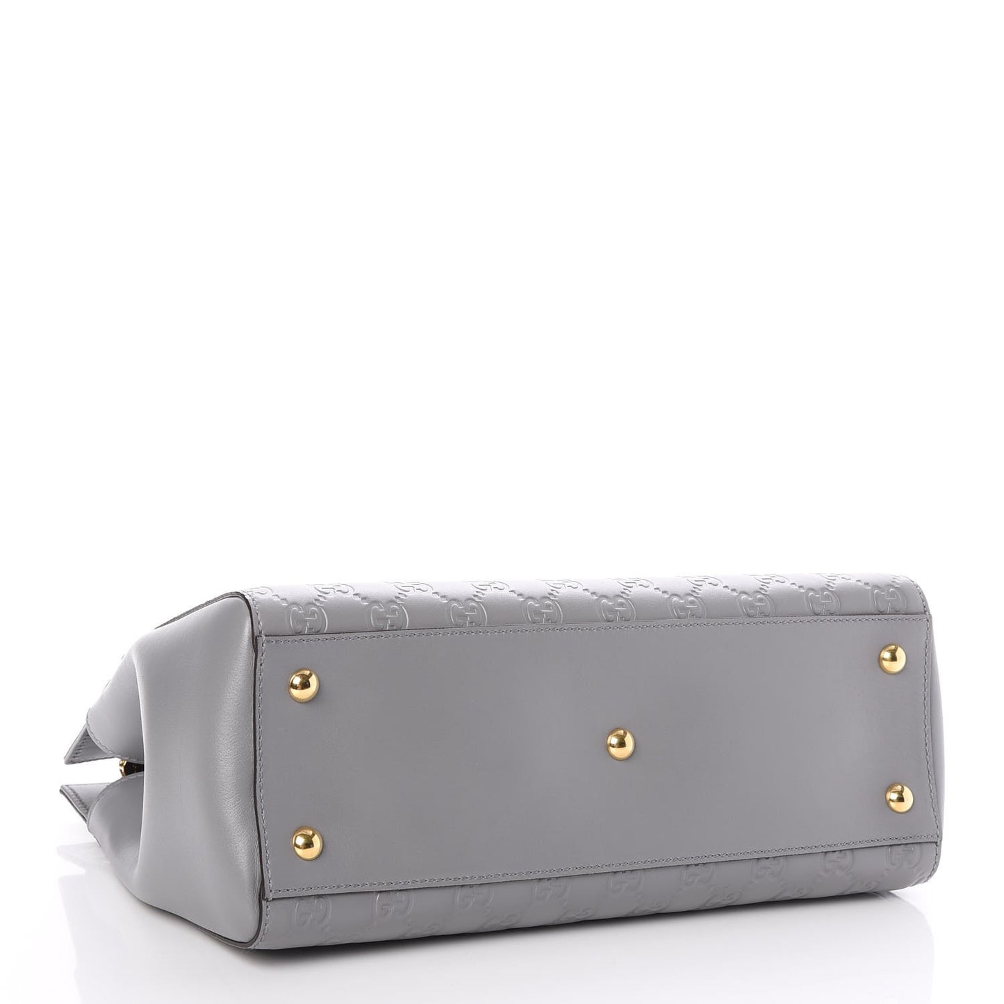 Soft Guccissima Signature Medium Shoulder Tote Bag Deep Grey
