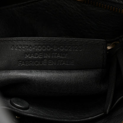 Balenciaga Veau Soyeux Perforated Blackout Hardware S City Black 7 of 10