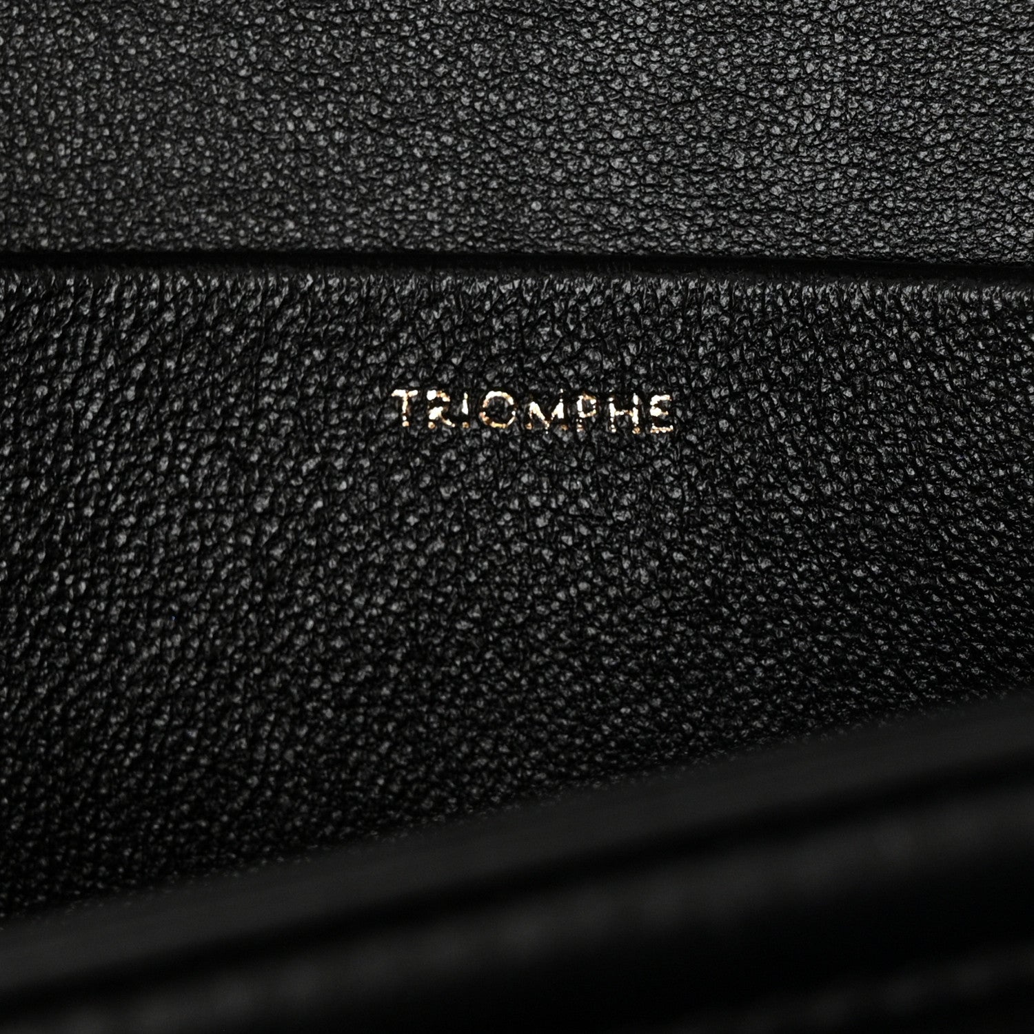 Celine Shiny Calfskin Medium Triomphe Black 7 of 16