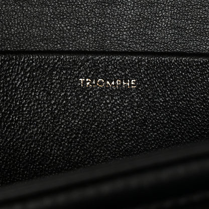 Celine Shiny Calfskin Medium Triomphe Black 7 of 16