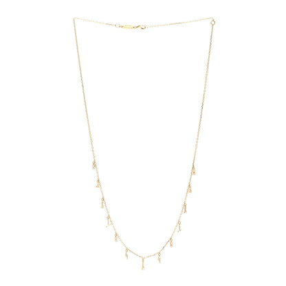 Suzanne Kalan 18K Yellow Gold Diamond Classic Drop Necklace 3 of 4