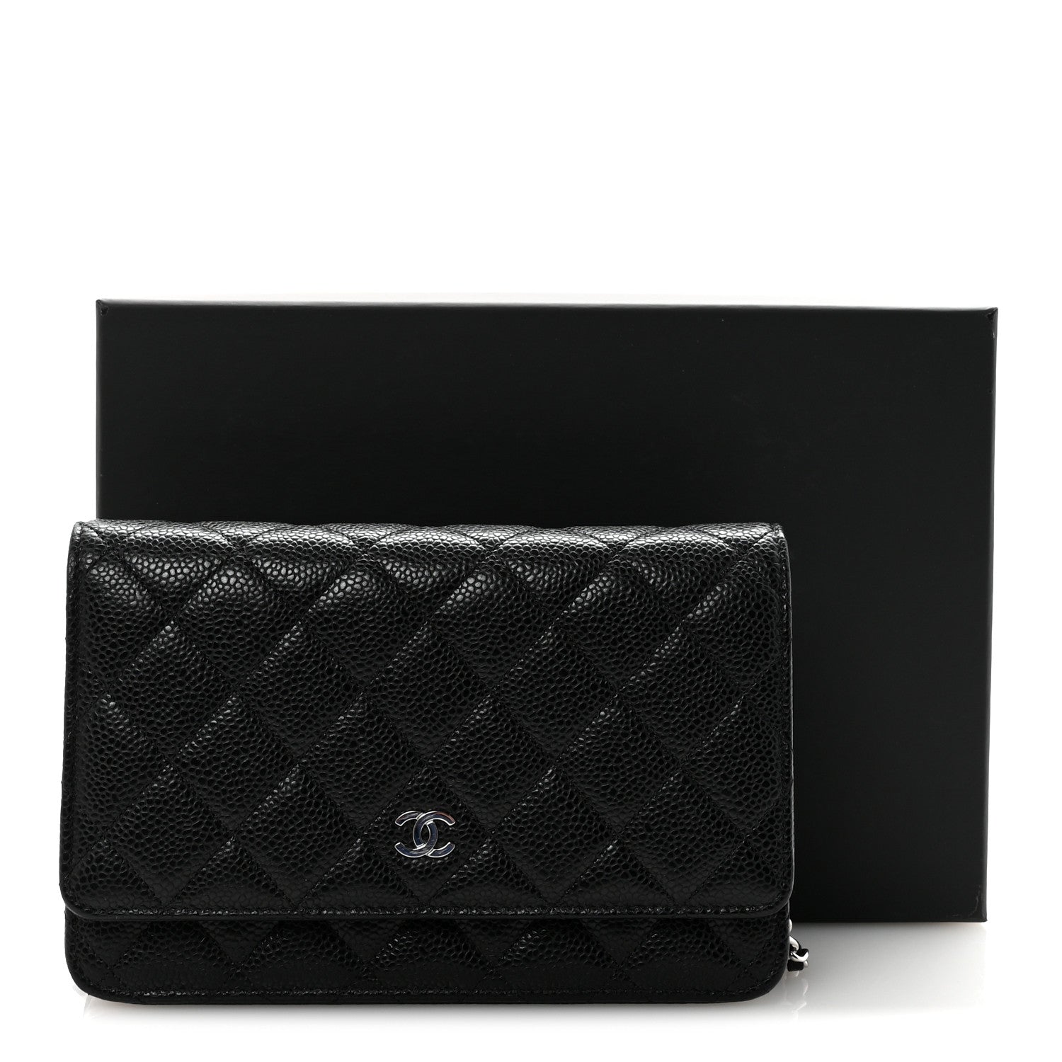 Chanel Caviar Quilted Wallet on Chain WOC Black 12 of 12