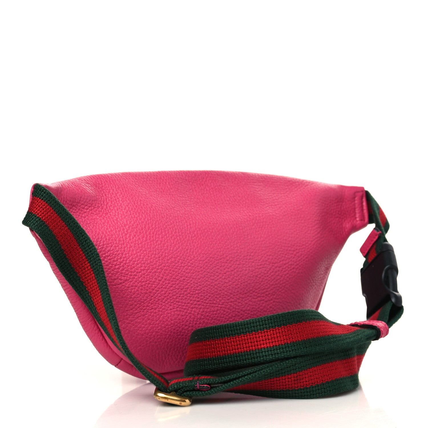 Gucci Grained Calfskin Small Logo Belt Bag Box Pink Green 3 of 6