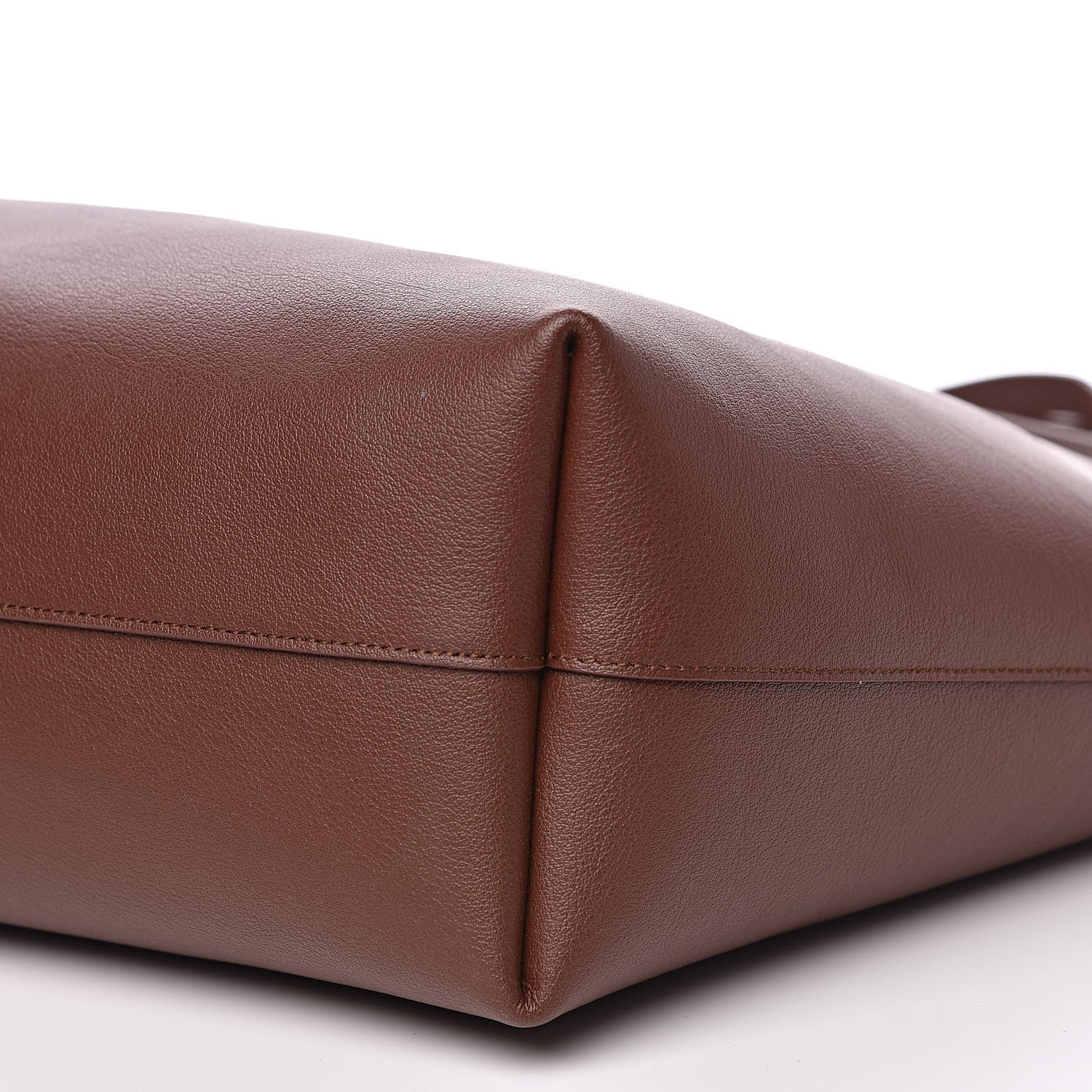 Saint Laurent Calfskin Large Shopping Tote Old Brandy 9 of 10