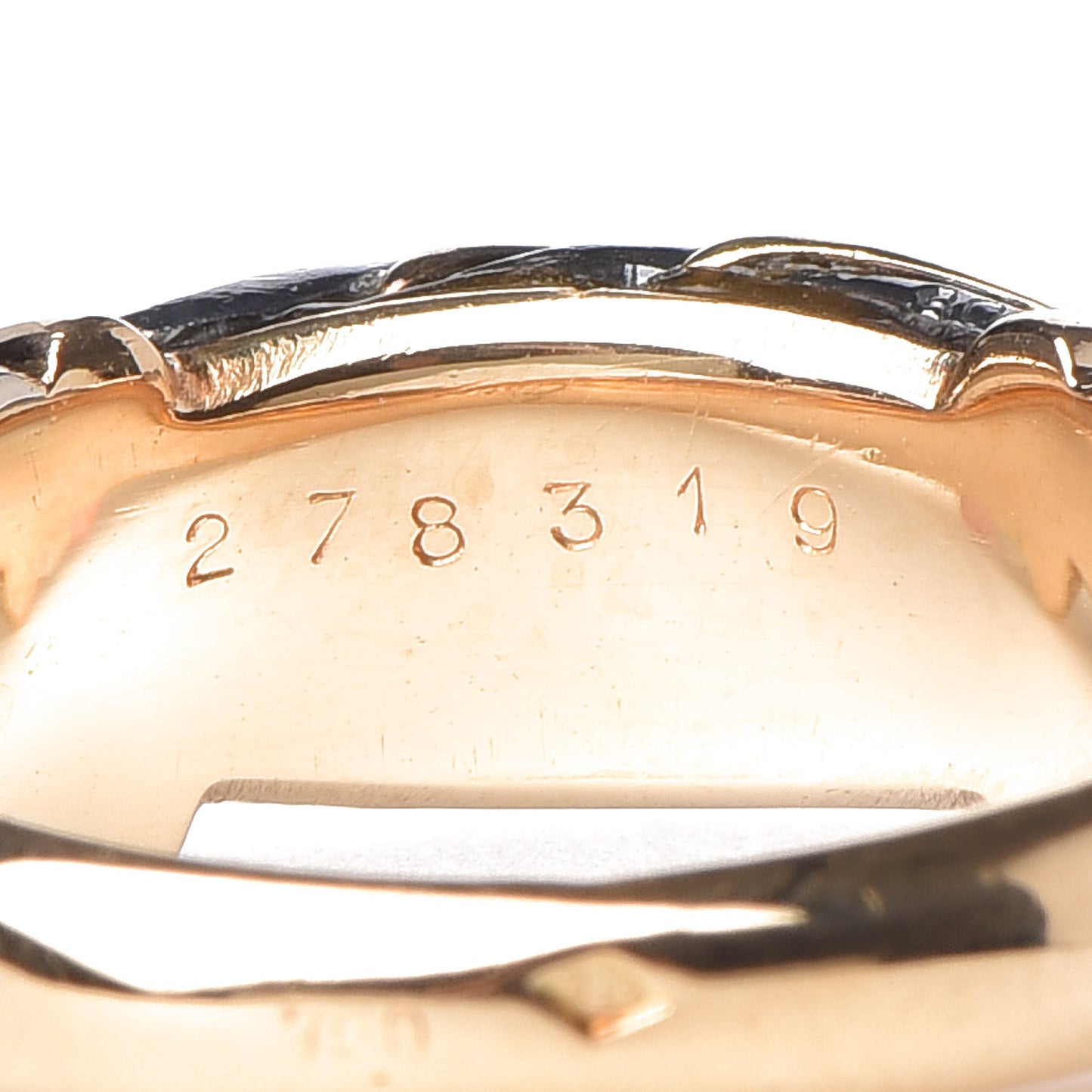 18K Pink Yellow White Gold Silverium Ring 52 6