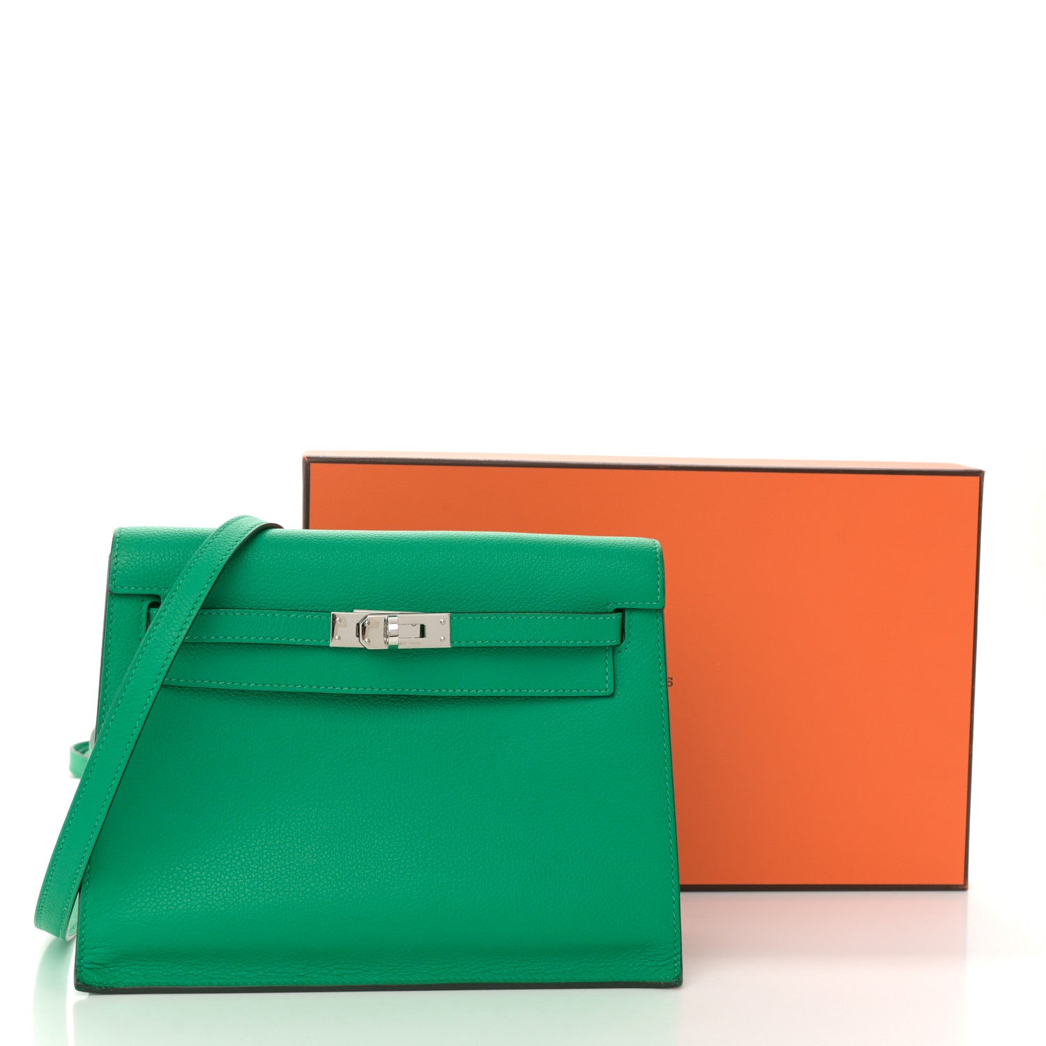Hermes Evercolor Kelly Danse II Belt Bag Menthe 14 of 14