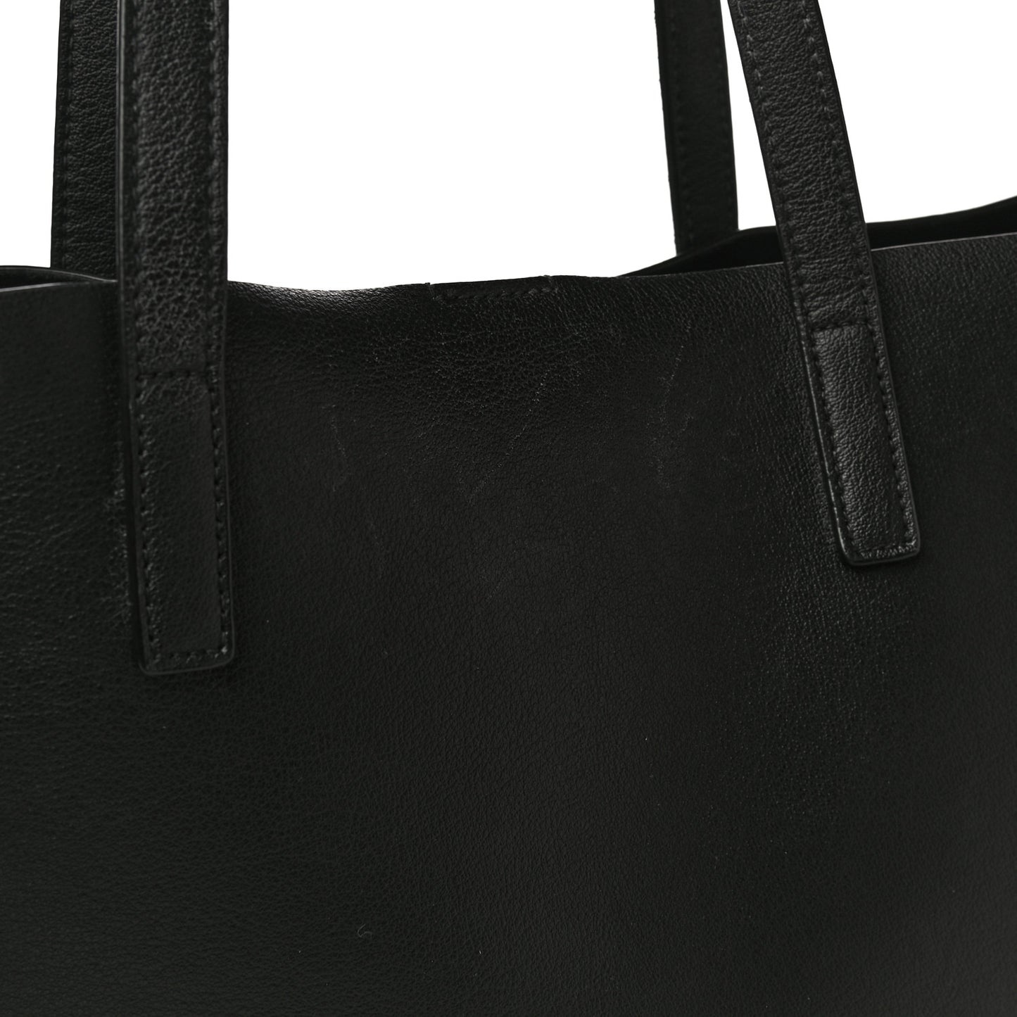 Calfskin Large Shopping Tote Black