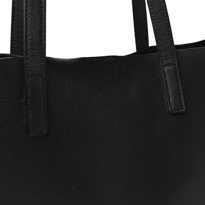 Saint Laurent Calfskin Large Shopping Tote Black 18 of 23