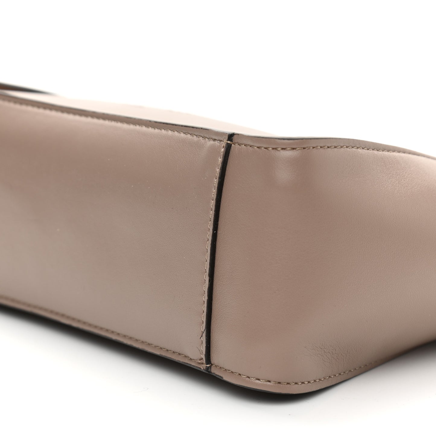 Eco Alter Nappa Perforated Logo Mini Crossbody Dark Taupe