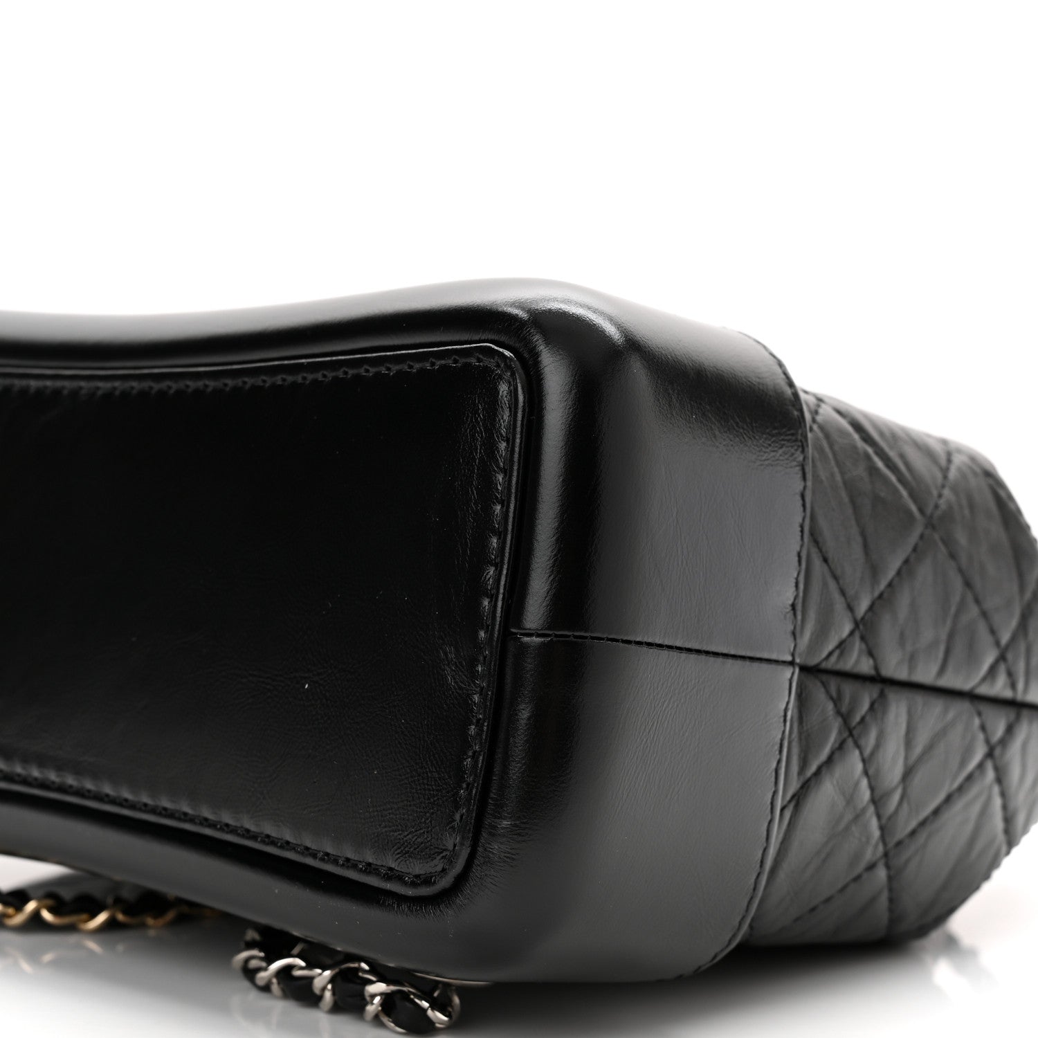 Chanel Aged Calfskin Quilted Small Gabrielle Backpack Black 10 of 10