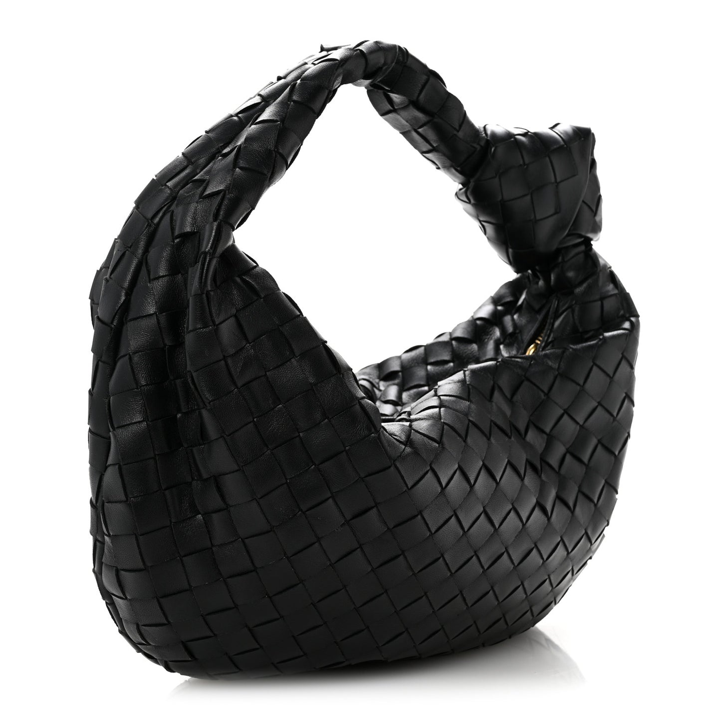 Nappa Intrecciato Teen Jodie Hobo Black