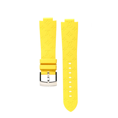 Louis Vuitton Rubber Monogram Tambour Watch Strap M Jaune 1 of 4