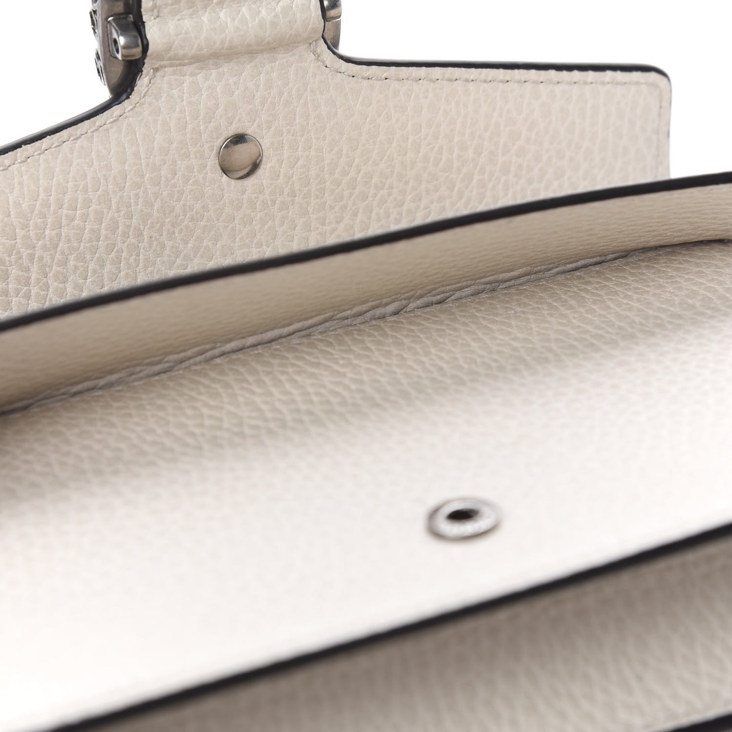 Dollar Calfskin Crystal Super Mini Dionysus Shoulder Bag Mystic White Black Diamond