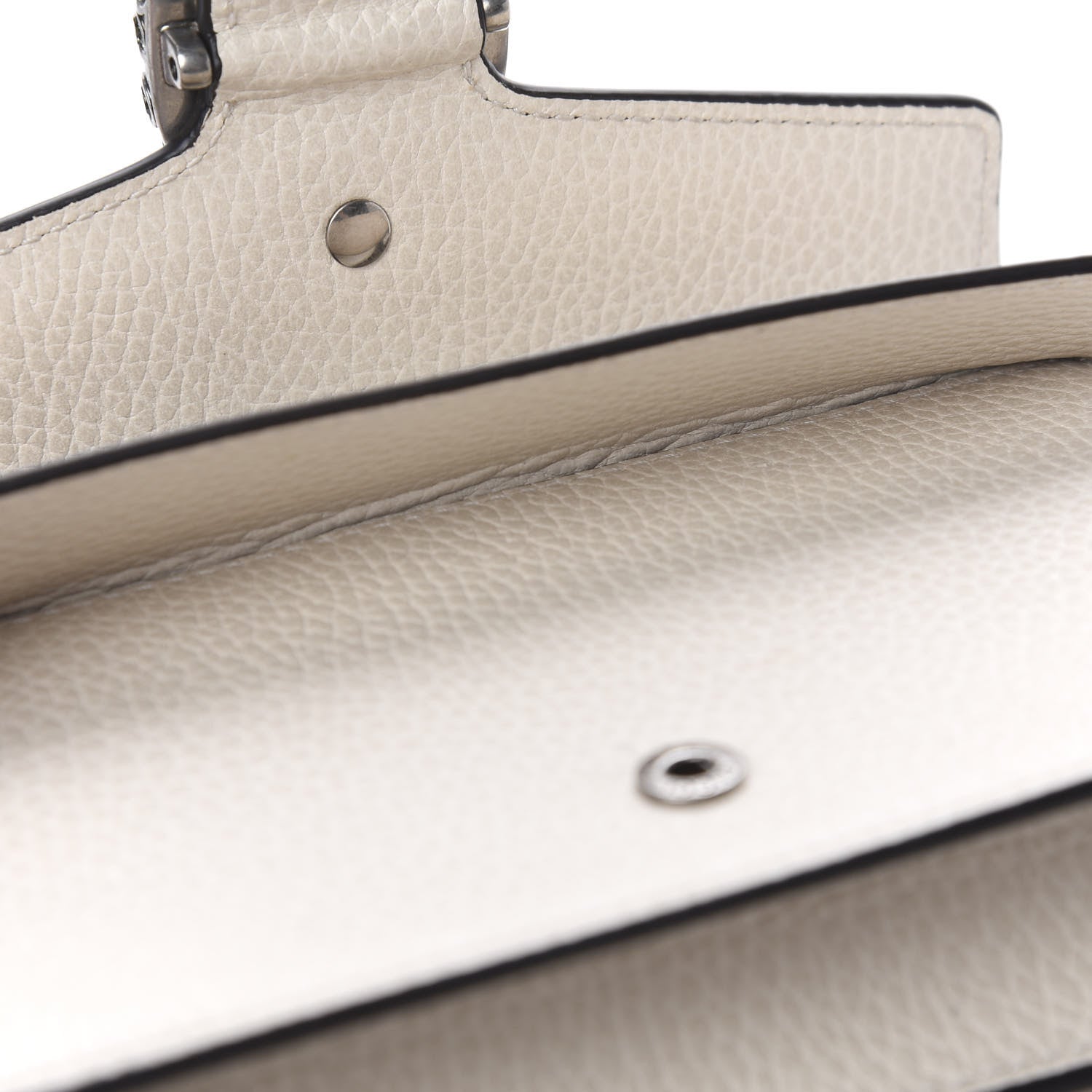 Gucci Dollar Calfskin Crystal Super Mini Dionysus Shoulder Bag Mystic White Black Diamond 9 of 12
