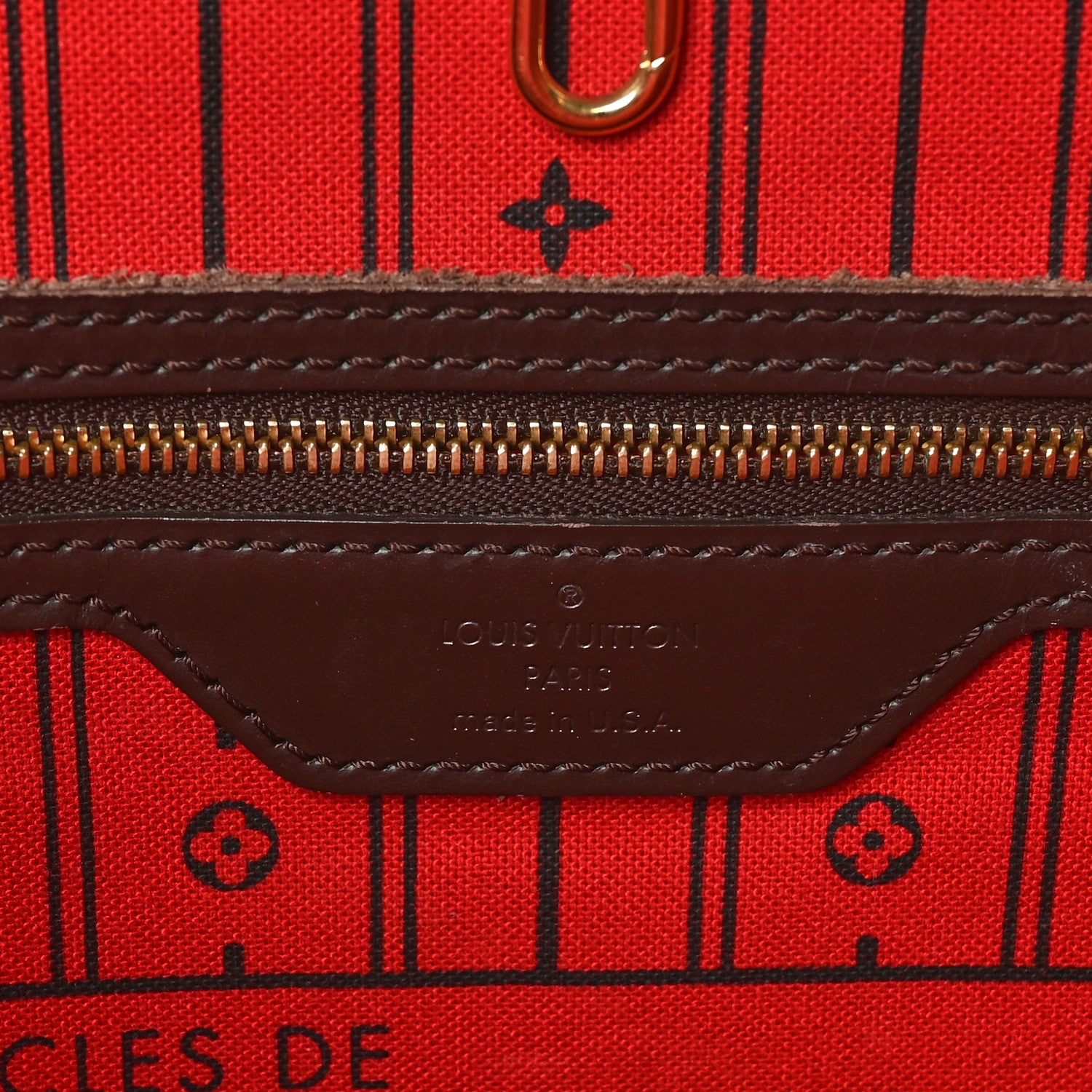 Louis Vuitton Damier Ebene Neverfull MM 6 of 10