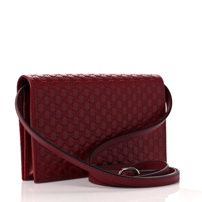 Gucci Microguccissima Crossbody Wallet Red 3 of 9