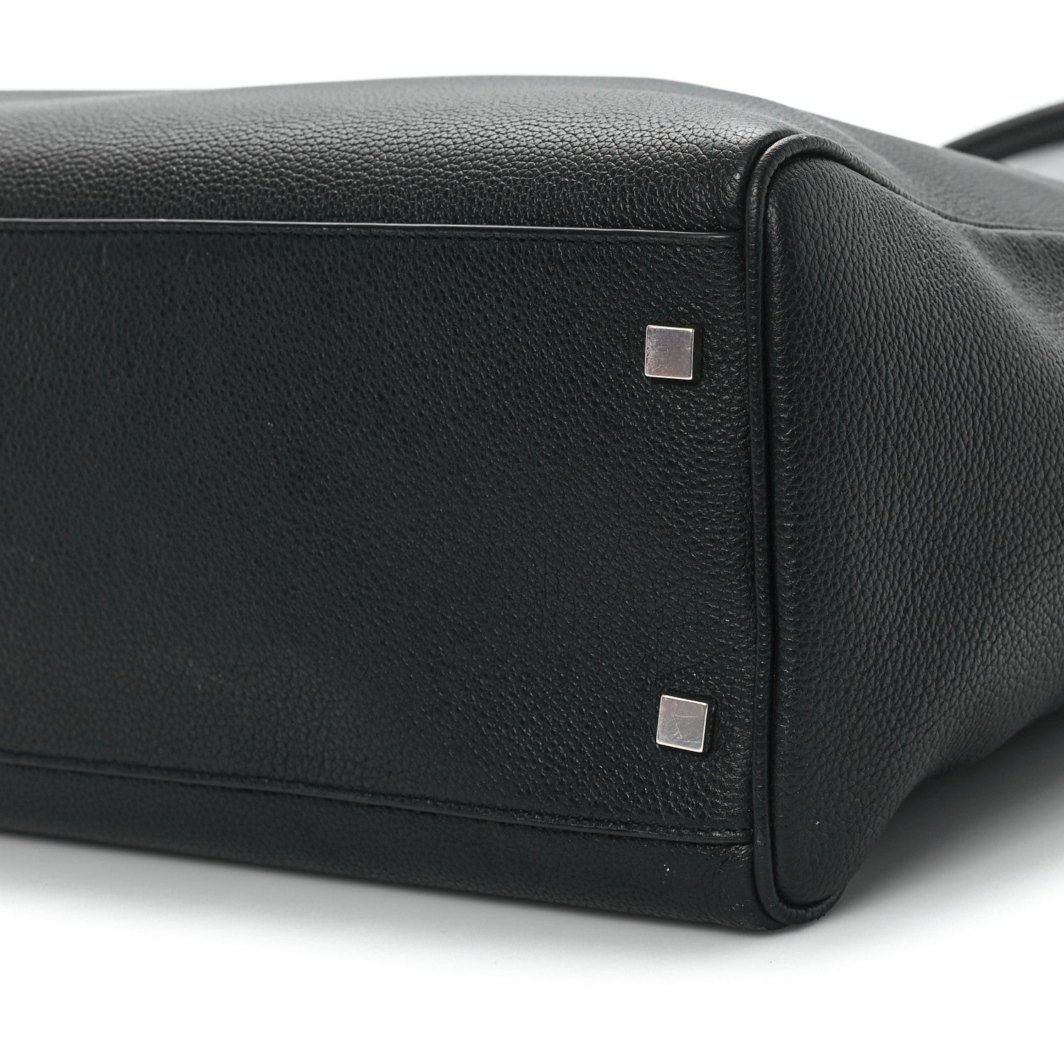 Saint Laurent Grained Calfskin Manhattan North South Shopper Tote Black 10 of 11