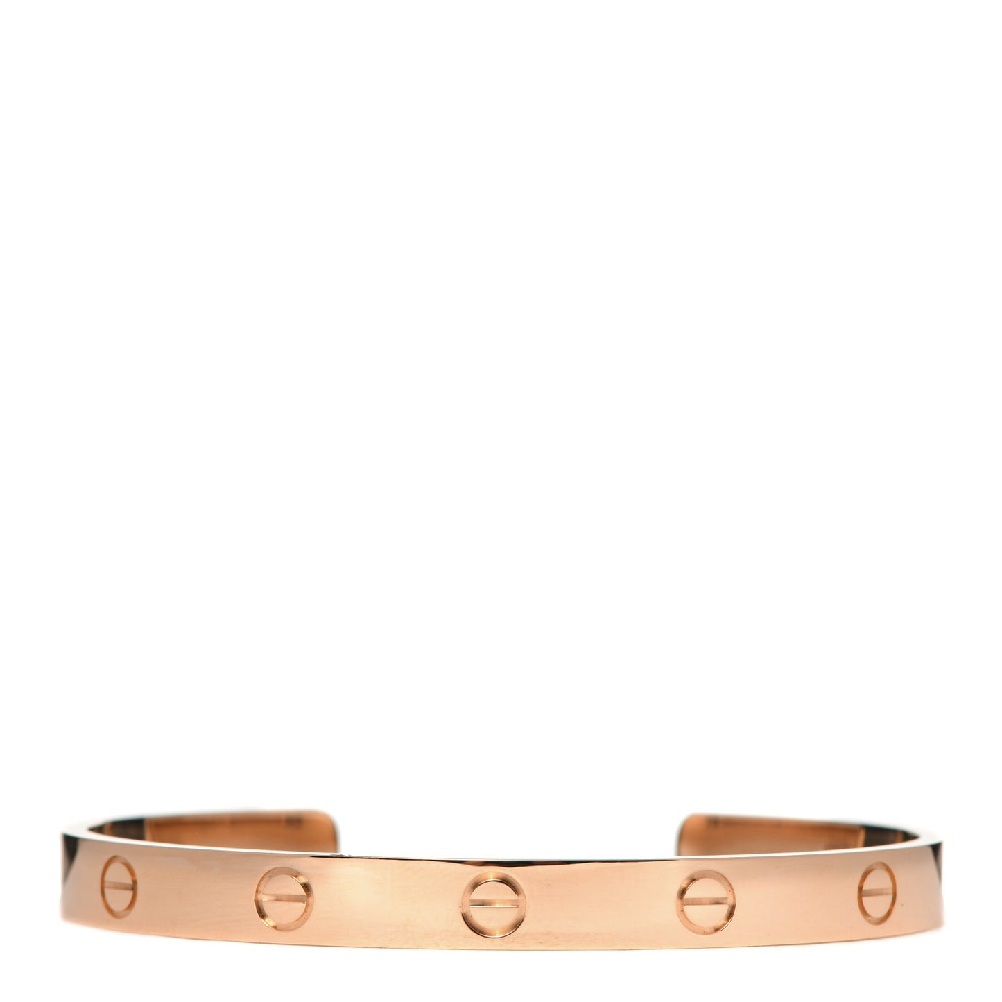 18K Pink Gold LOVE Cuff Bracelet 18