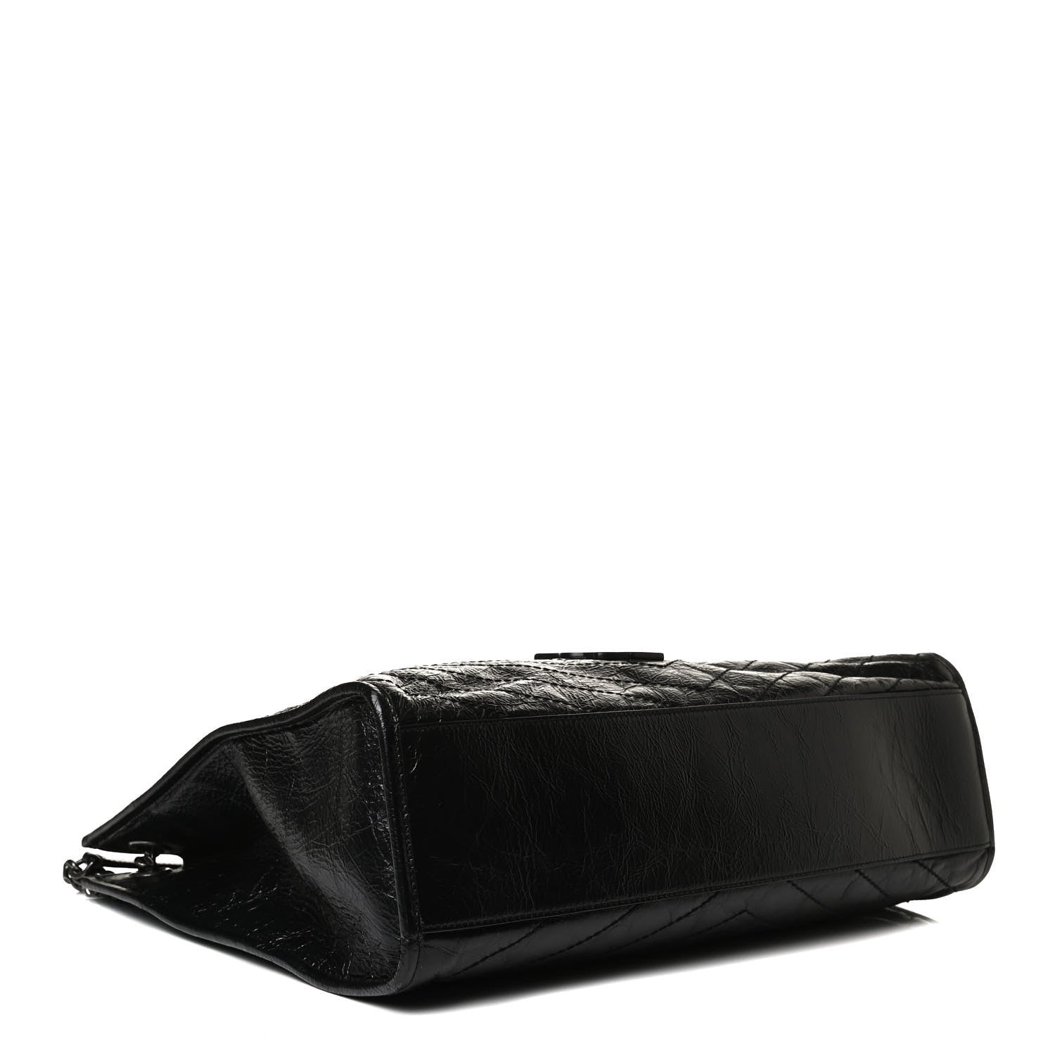 Saint Laurent Crinkled Calfskin Matelasse Monogram Niki Shoulder Bag Black 4 of 17