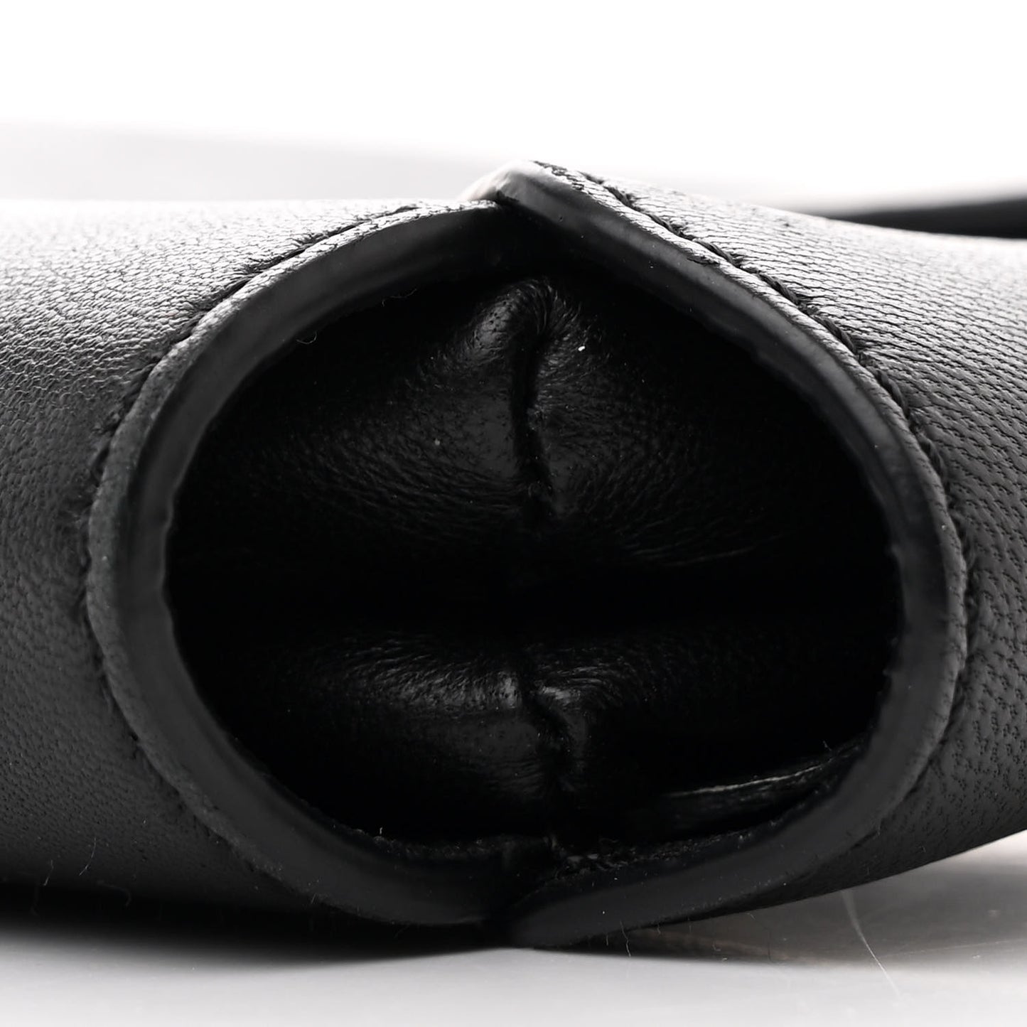 Calfskin Shark Lock Chain Bag Black